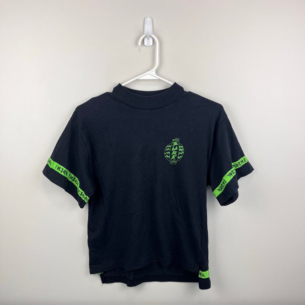 Vintage MTO Surf Black Neon Short Sleeve T-shirt Medium